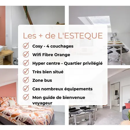 L'esteque - 4 Pers- Hyper Centre-wifi