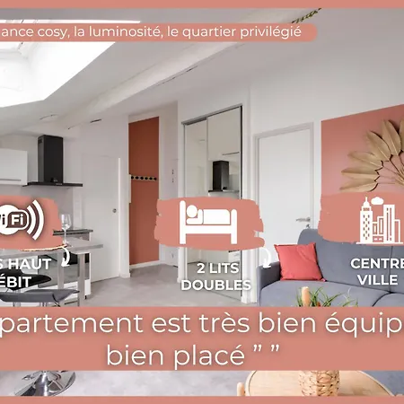 Lejlighed L'esteque - 4 Pers- Hyper Centre-wifi Bourg-en-Bresse