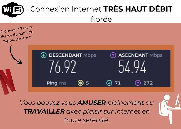 Apartmán L'esteque - 4 Pers- Hyper Centre-wifi