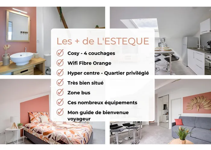 L'esteque - 4 Pers- Hyper Centre-wifi